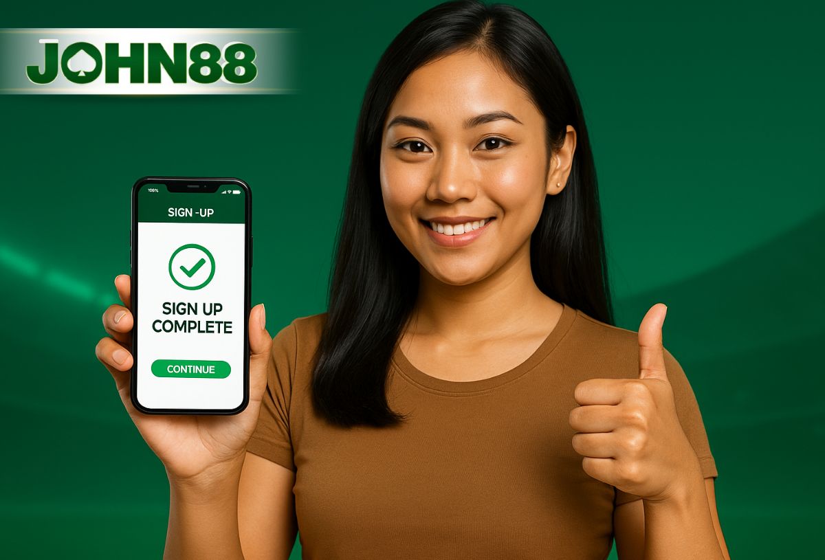 complete sign up at john88